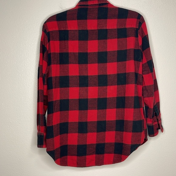 Buffalo plaid Madewell oversized flannel size XS ￼ - Picture 4 of 5